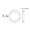 10 mm 2.5thk solid Oring Templet