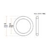 12 mm 3thk solid Oring Templet