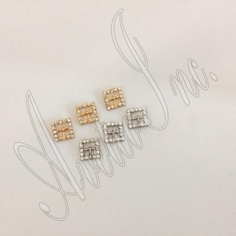 8mm | 0.32″ Center Bar Rhinestone Buckles #1043