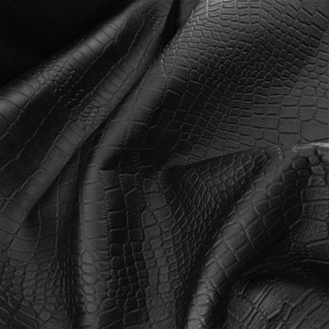 SL-114Black Economy Alligator Embossed Lambskin Leather 2 oz