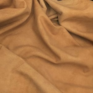 2123_SL-1003 Biscuit Goatskin Garment Suede Leather 5-7 square feet hide Leather 1.5oz thick soft and easy to use Suitable for shoes footwear handbags garments shirts jackets vests What is Goat Suede? Goat suede undergoes an extra finishing process that creates a velvety texture. This process involves buffing the flesh side of the hide, resulting in a soft and textured nap that feels wonderful to the touch.