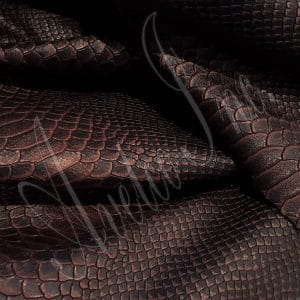 Snake Embossed Metallic Cow Leather Burgundy Avetco Inc Snake Embossed Metallic Cow Leather 3 oz Burgundy