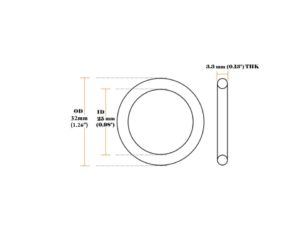 25mm 25mm | 0.98″ Metal O Rings Non Welded #Y7462