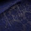 Dazzling Blue Paisley Nubuck Embossed Cow Leather Avetco Inc.