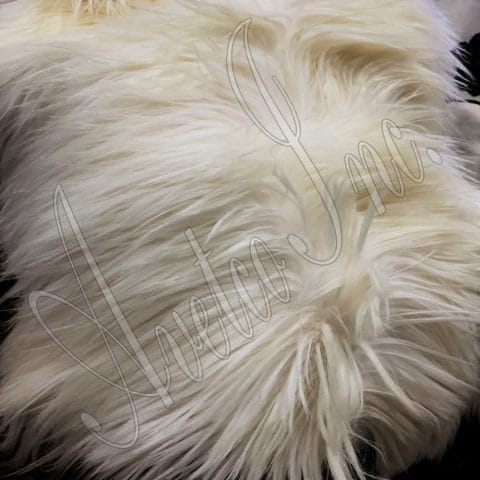 750 Kidassia Goatskin Fur Plates | 48″x 24″ – WHITE