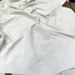 Eggshell Full grain Pig Premium Garment Pig Grain Suede Leather 2 oz