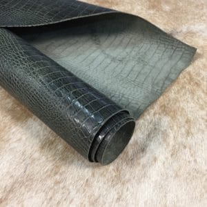 Alligator Belly Embossed Cow Leather 3 oz | 22-24 SF.