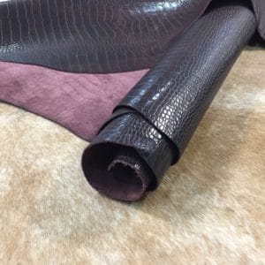 Alligo6 Alligator Belly Embossed Cow Leather 3 oz | 22-24 SF.