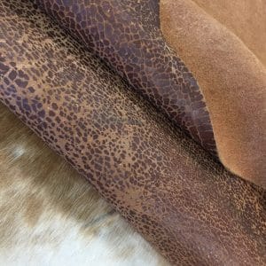 Arido Veg 8.9 cognac 8/9 oz Veg Tan Semi-Aniline Full Grain Arido Distressed Leather | 9-14 SF