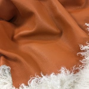 Cobalt Burnt Orange Cobalt Cowhide – Side Hides – 3/4 oz | 22-25 SF.