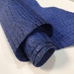 Oltu Cow Leather Embossed-Dazzling Blue Oltu Crocodile Embossed Cow Leather — Bold & Vibrant Collection | 22-25 SF.