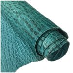Oltu Cow Leather Embossed-Turquoise Oltu Crocodile Embossed Cow Leather — Bold & Vibrant Collection | 22-25 SF.