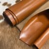 Boston Saddle Tan (1) Boston Saddle Tan Cow Leather 2/3 oz.