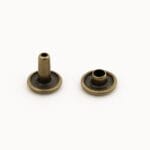 Double Cap Rivet Antique Brass-Avetco 2 Double Cap Rivets 7 x 6mm | 500 Sets– R0026