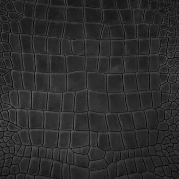 KOP-Escape Alligo-Black Olive Crocodile Belly Embossed Cow Nubuck Leather 3 oz | 22-24 SF – BLACK OLIVE