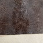 Lizard Brown Lizard Embossed Cowhide Leather 3 oz