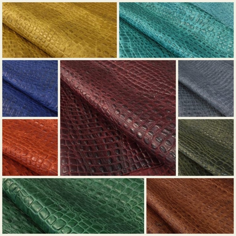 Crocodile Embossed Cow Leather | Avetco Leather