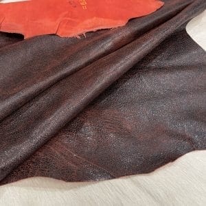 SL-106RED Crackle Lambskin 3 Crackle Lambskin Leather 2/3 oz 6-8 SF