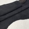 SL-205PBK Pirate Black Goat suede Pirate black goatskin suede leather whole hide