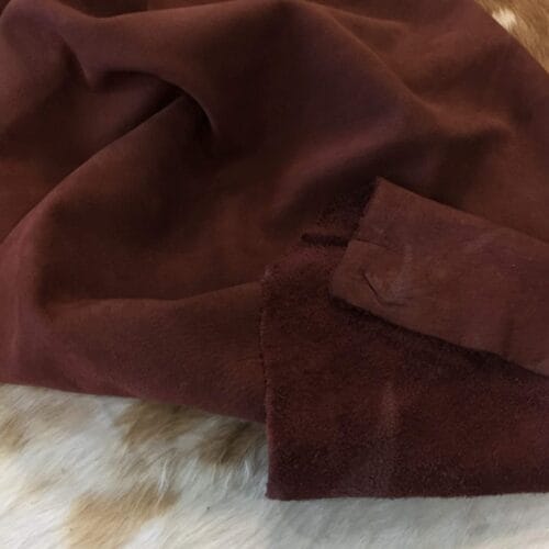 This leather is an ideal choice for lining, footwear, apparel, straps, and accessories. It has a natural grain texture that adds to its unique appearance, and its soft temper makes it easy to work with. The chrome tannage process used to produce this leather ensures that it is durable and long-lasting. In terms of specifications, the Buffalo collection's Nubuck leather is made from raw buffalo hide. It is a side hide, with an average size of 20 square feet. The leather has a thickness of 3 1/2 oz. (1.4 – 1.6 mm), which makes it thick and durable. The leather's natural grain texture adds to its unique appearance, and its soft temper makes it easy to work with.
