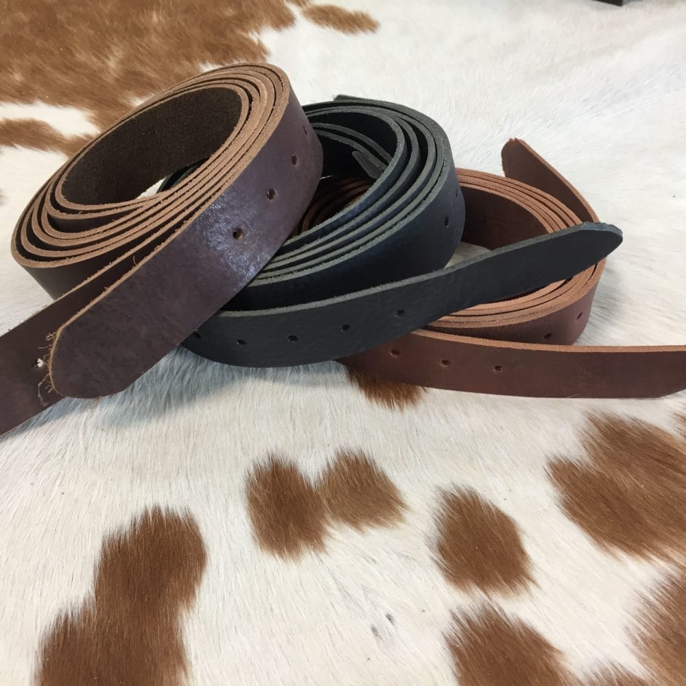 WY-Niza Belt Straps (12) Veg Tan Niza Belt Straps Blank 8/9 oz 40″- 60″