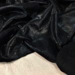 Black w Black Crackle Buffalo Leather Crackle Distressed Buffalo Leather 2/3 oz | 13-18 SF.