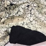 Off white with black Crackle Buffalo Leather Crackle Distressed Buffalo Leather 2/3 oz | 13-18 SF.