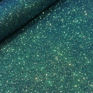 Rainbow Harbor Blue avetco@ Fine Glitter Fabric – Rainbow | 36″ x 54″