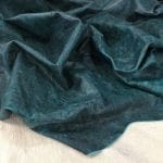 Teal on Black Crackle Buffalo Leather Crackle Distressed Buffalo Leather 2/3 oz | 13-18 SF.