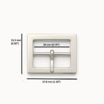 20mm 0.79″ | 20 mm Center Bar Buckles Y3112-50/100pk