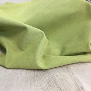 celery green pig suede leather avetcoinc@ Premium Garment Pig Suede Leather 2 oz – Greens & Yellows
