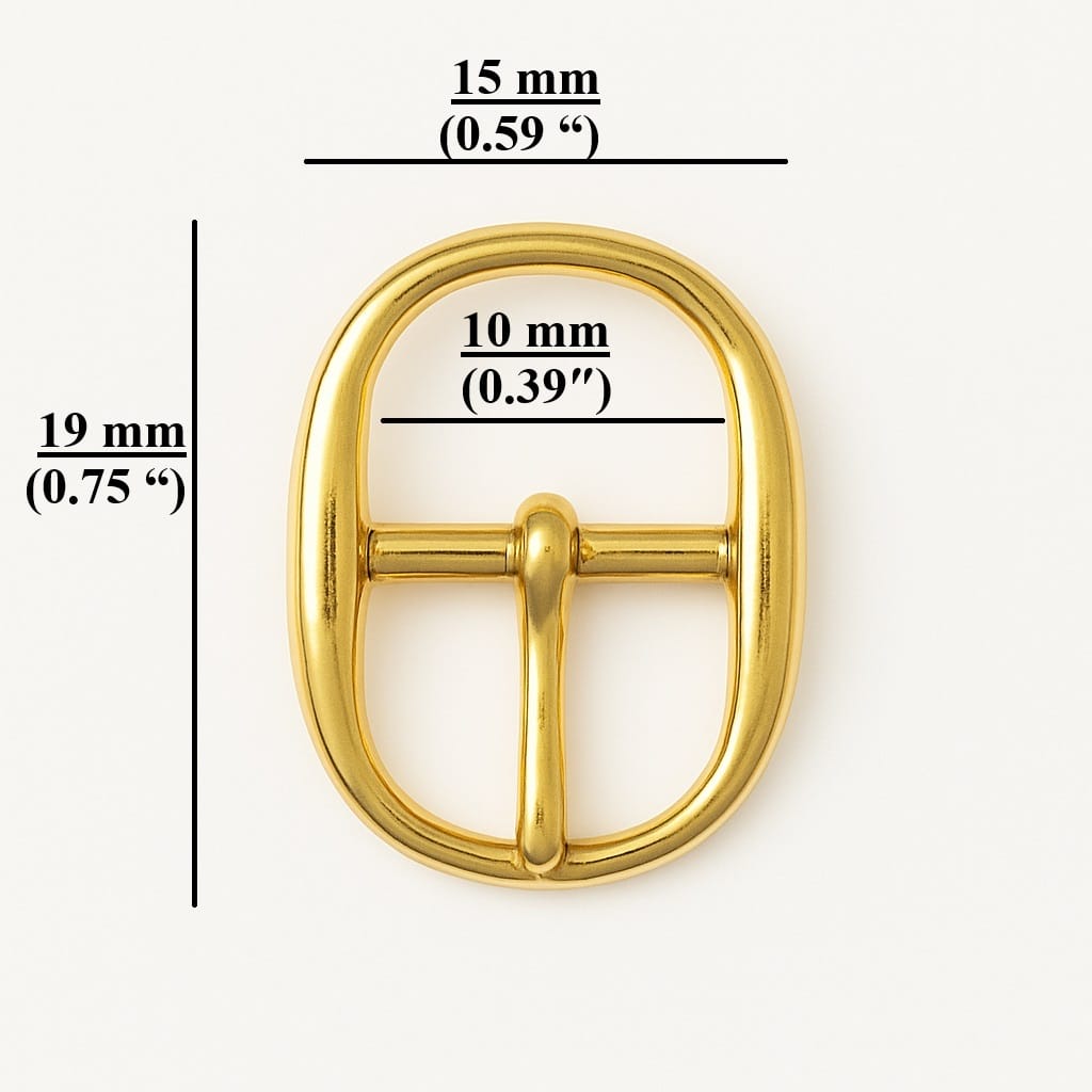 y310810MM y3108 10mm Oval Center Bar mini Buckle