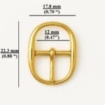 0.47″| 12mm Oval Center Bar Buckles #Y3108-50/100pk