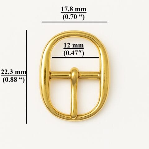 y3108 12mm Oval Center Bar mini Buckle