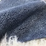Meteor Embossed Cow Leather in Top Indigo – Avetco Meteor Embossed Cow Leather 3 oz