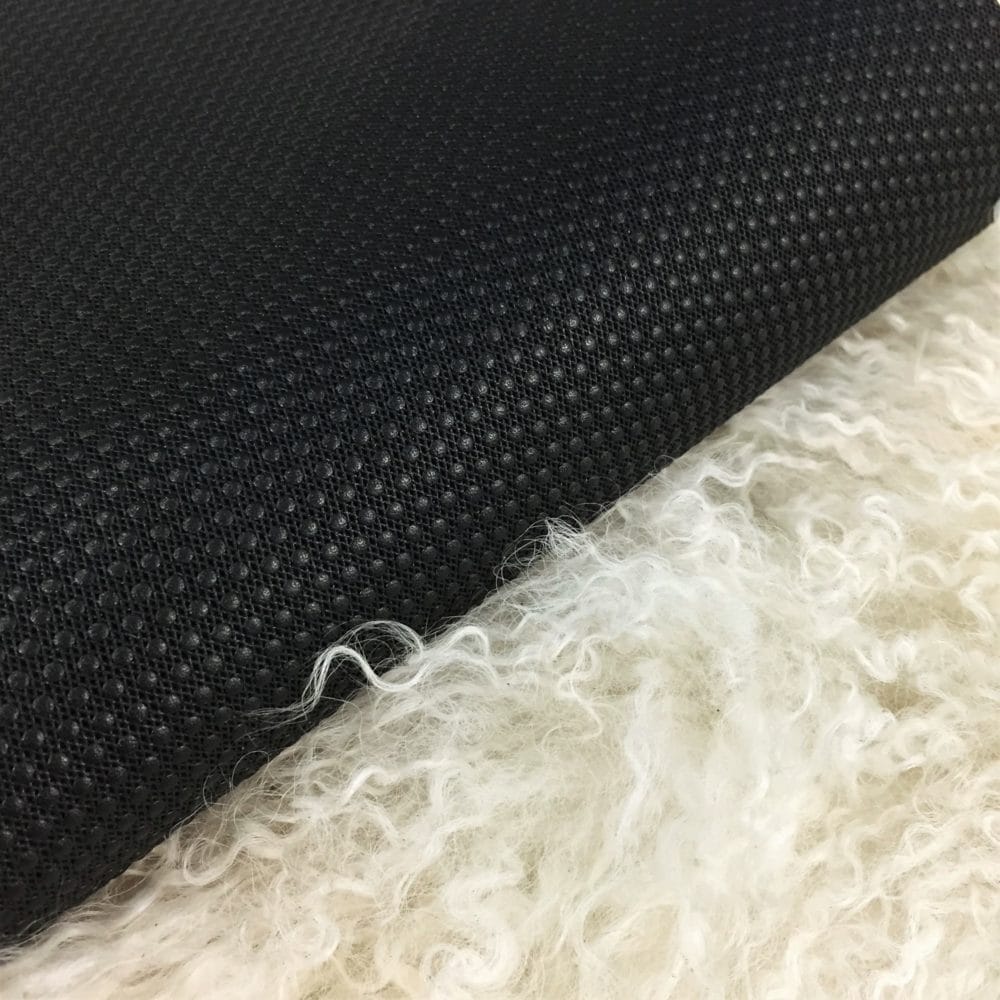 Bolero Embossed Cow Leather 3 oz Black Polka Dot Pattern