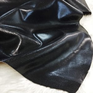 Atlan Cow Leather Avetcoinc (2) Atlan Metallic Cow Leather 3 oz – Black Crackle Foil
