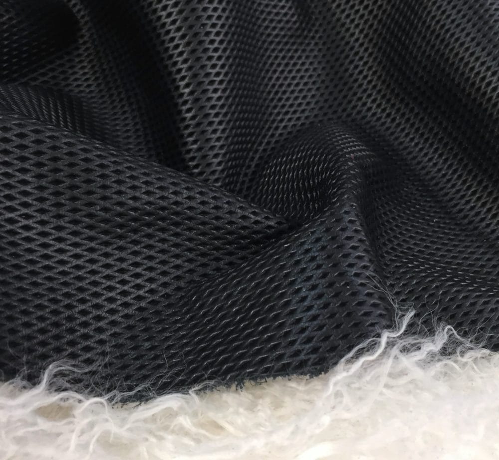 Black Retina Cow Leather Embossed Avetco Retina Embossed Cow Leather in Black Mesh Pattern – Avetco