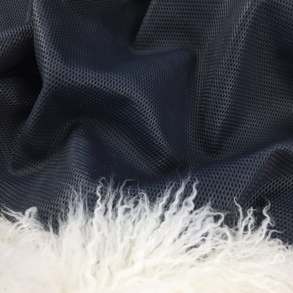 Mood Indigo Retina Cow Leather Embossed Avetco Retina Embossed Cow Leather in Mood Indigo Mesh Pattern – Avetco