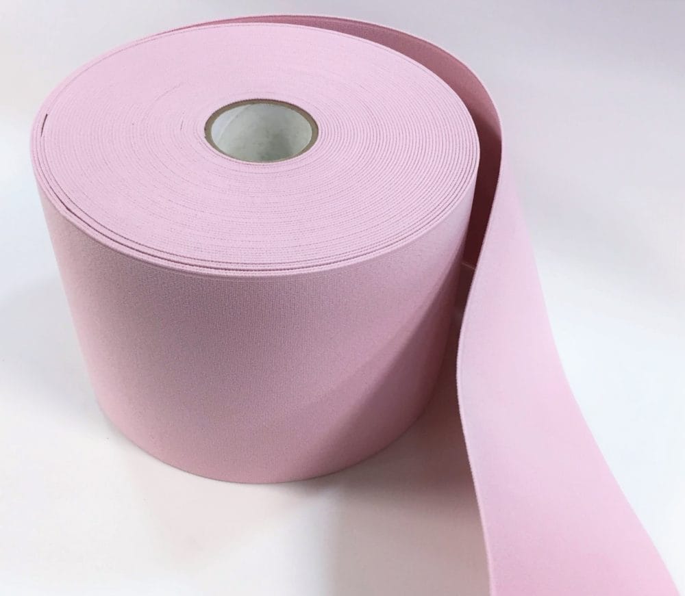 140 mm Elastic Baby Pink avetcoinc (6) 5.51" | 140mm Scorpio Woven Flat Elastic Webbing – 5 Yard Pack