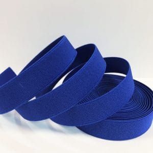 20MM Elastic Cobalt Blue avetcoinc (2) 0.79″ | 20mm Scorpio Woven Flat Elastic Webbing – 10 & 20 Yard Pack