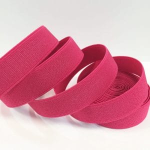 20MM Elastic Hot Pink avetcoinc (3) 0.79″ | 20mm Scorpio Woven Flat Elastic Webbing – 10 & 20 Yard Pack