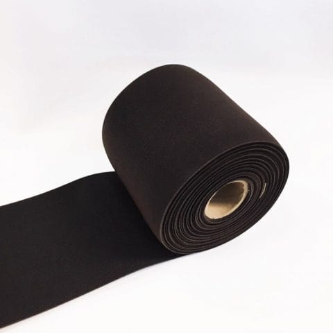 Elastic 140mm brown avetcoinc (1) 6.30″ | 160 mm Woven Flat Gusset Elastics (5 yd PKG)