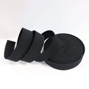 Elastic 20mm black avetcoinc. (1) 0.79″ | 20mm Scorpio Woven Flat Elastic Webbing – 10 & 20 Yard Pack