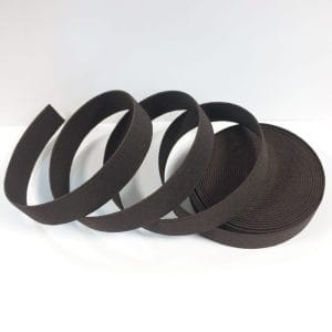 Elastic 20mm brown avetcoinc. (2) 0.79″ | 20mm Scorpio Woven Flat Elastic Webbing – 10 & 20 Yard Pack