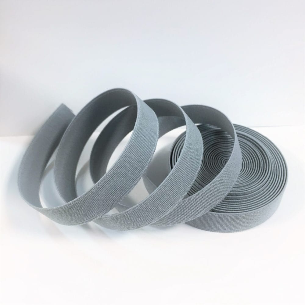Elastic 20mm gray avetcoinc. (1) 20mm Scorpio woven flat elastic webbing for apparel, footwear, handbags, accessories, and sewing projects