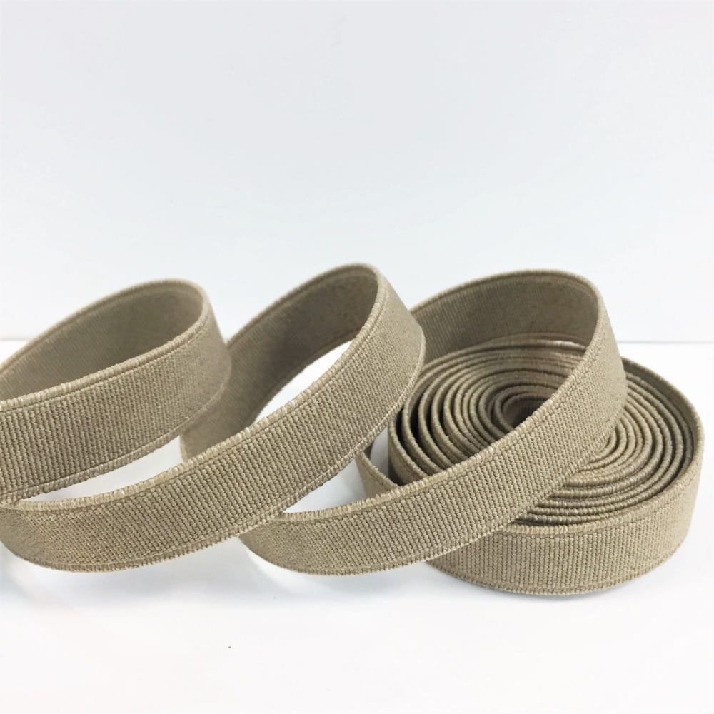 Elastic scorpio 15mm khaki avetcoinc (2) 0.59" | 15mm Europa Woven Flat Elastic Webbing – 10 Yard Pack