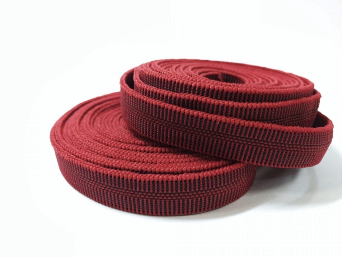 RED ELASITC AVETCOINC Red Channel Buckle Elastic roll- shoemaking - – Avetco