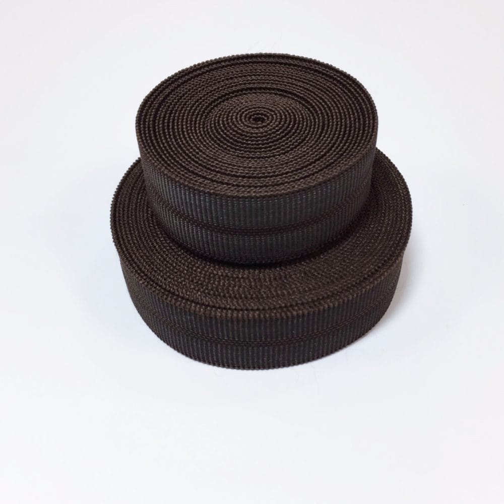 18mm BROWN avetcoinc (5) 0.79" | 20mm Channel Buckle Elastic– 10 Yards or 40 Meters Roll