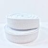 White Channel Buckle Elastic roll- shoemaking - – Avetco